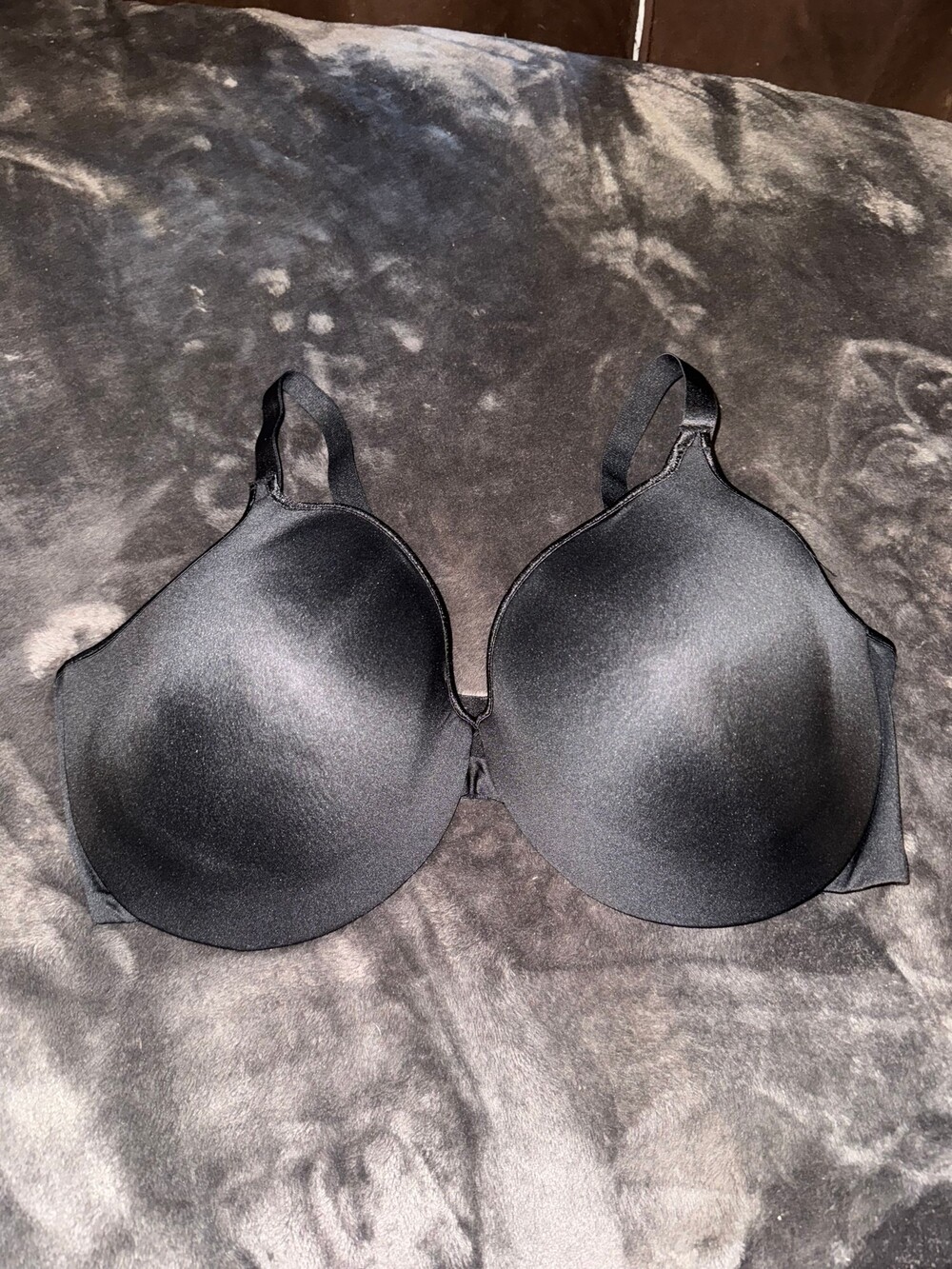 Black Molded Cup Bra 44DD with Adjustable Straps
